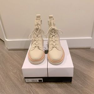 Dolce Vita Whitny Boots - Sandstone Canvas- Sz 7.5